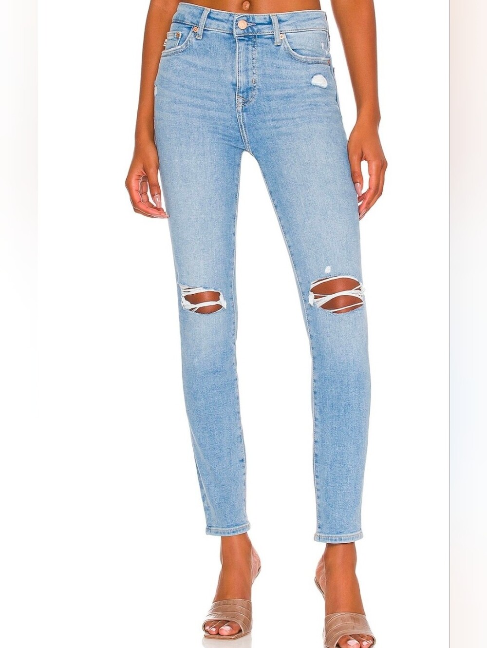 Lovers + Friends Ricky Distressed Skinny Jeans Harper Size 26